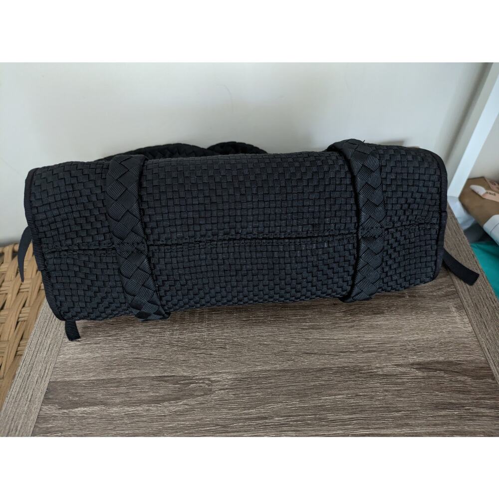 Y2K The Sak Woven Shoulder Bag Black Viscose Ribbon Whimsigoth Coastal Beachy - Picture 7 of 8